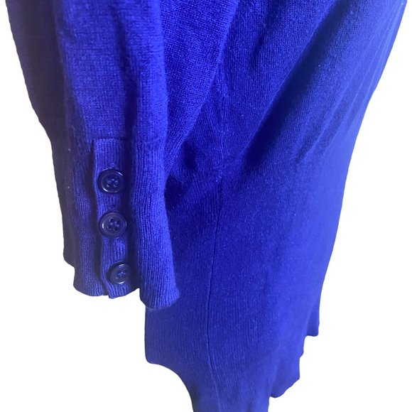 Express Design Studio size S blue fitted bottom sweater - Picture 4 of 6